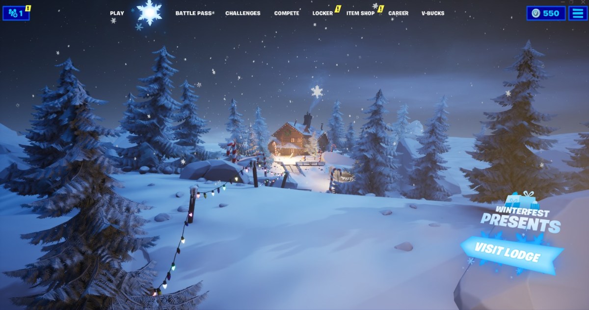 Winterfest Cabin Fortnite