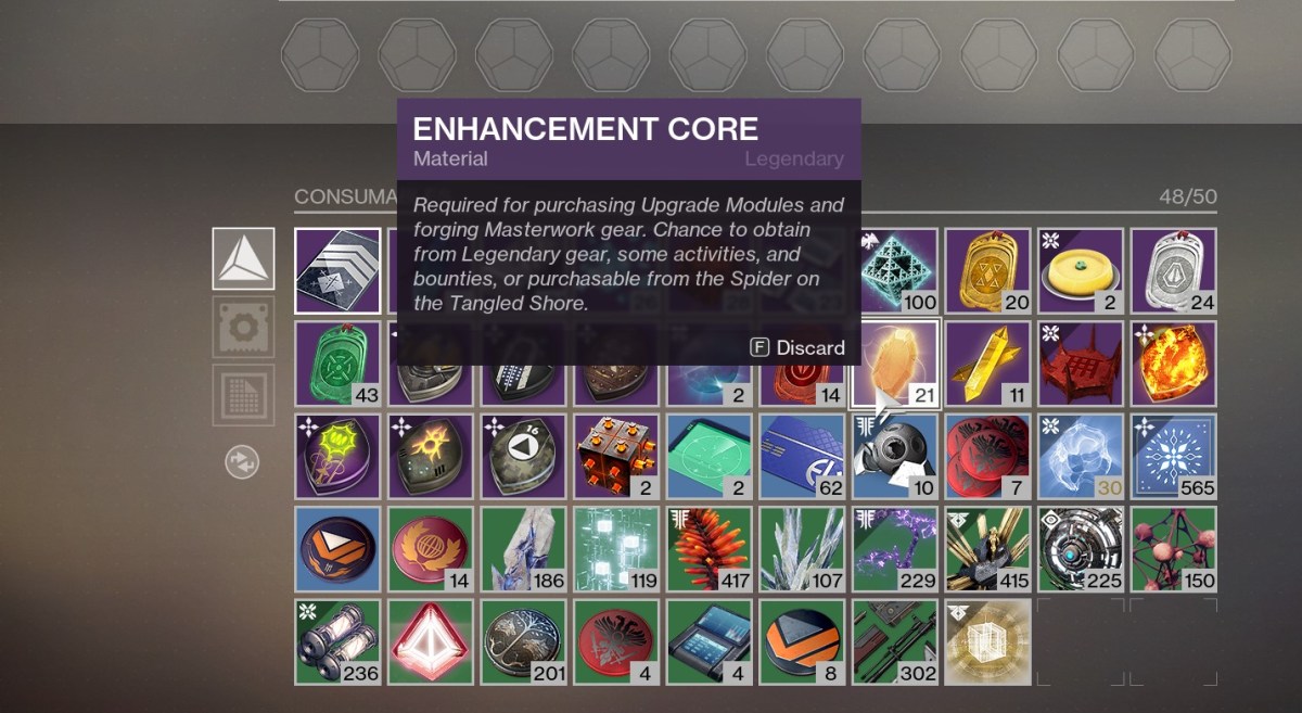 Enhancement Cores Destiny 2