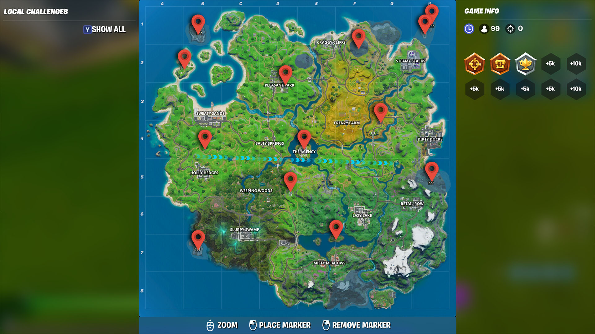 Secret Passages Locations Fortnite