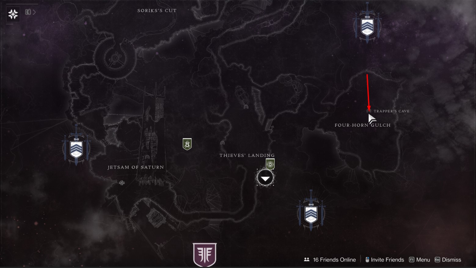 Trapper's Cave Location