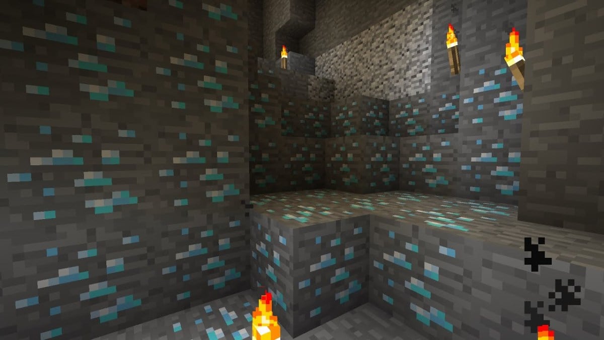 Diamonds in Minecraft