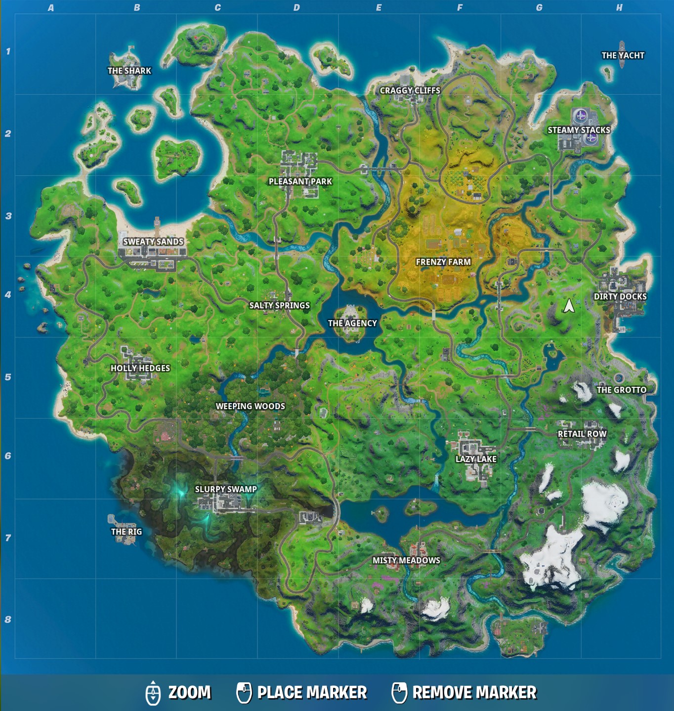 Fortnite Named Locations