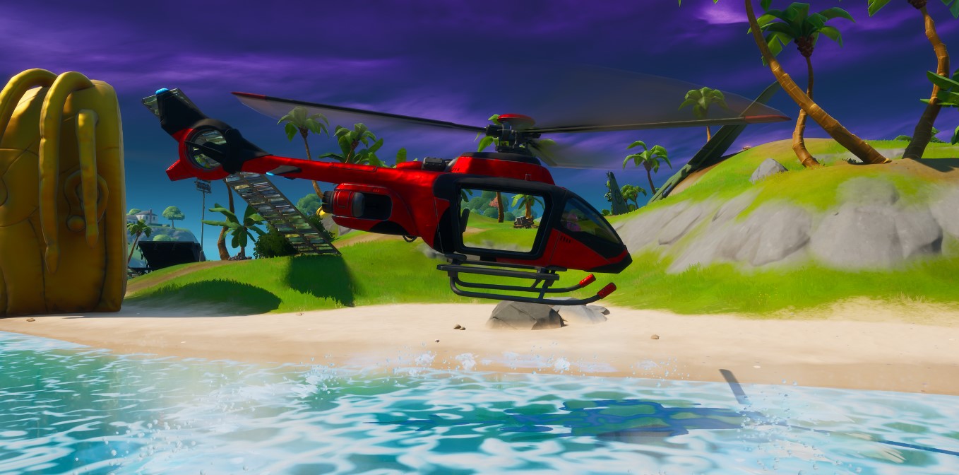  How to catch a fish while riding a Choppa in Fortnite Chapter 2 Season 2 