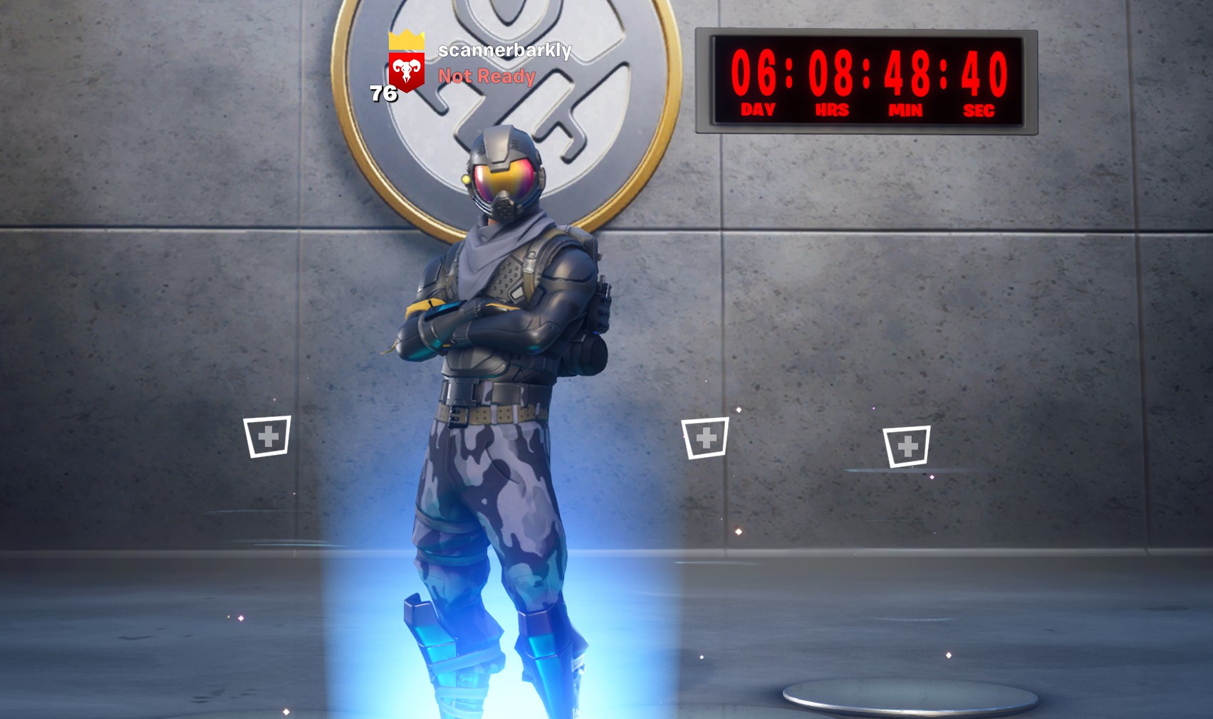  What is the countdown timer in the Fortnite lobby? 