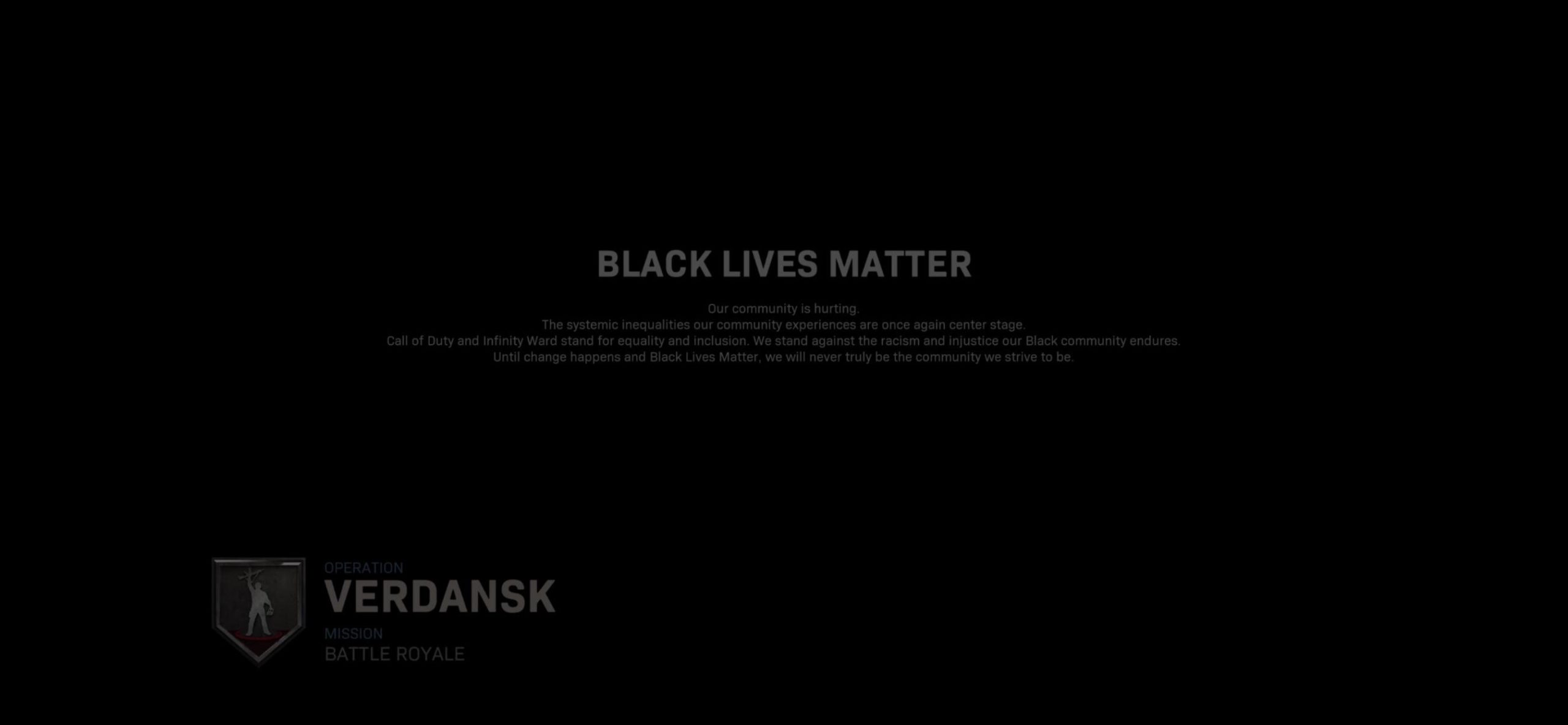  Call of Duty: Modern Warfare, Warzone add Black Lives Matter screen before matches 