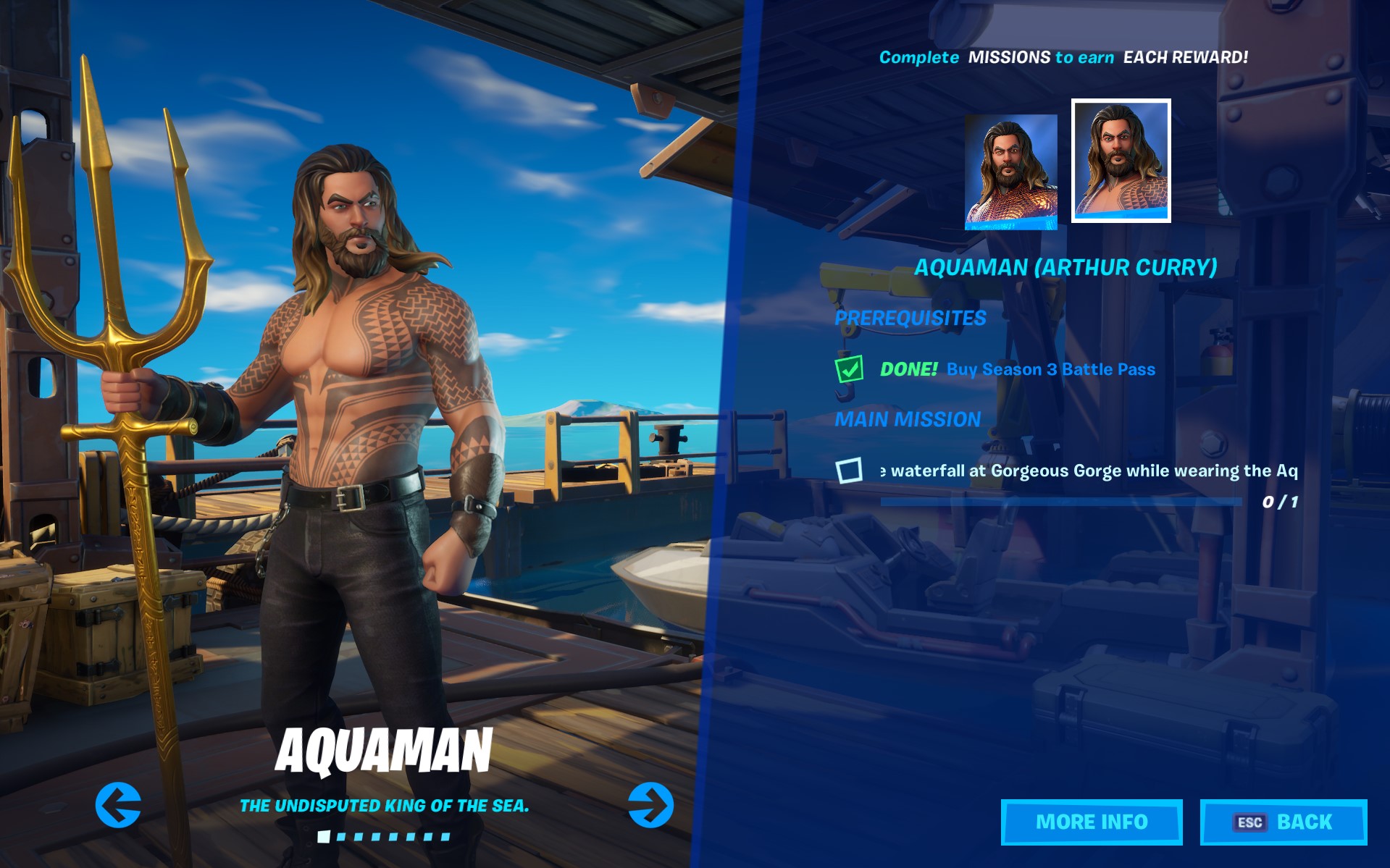  How to get the Aquaman and Arthur Curry skins in Fortnite Chapter 2 Season 3 