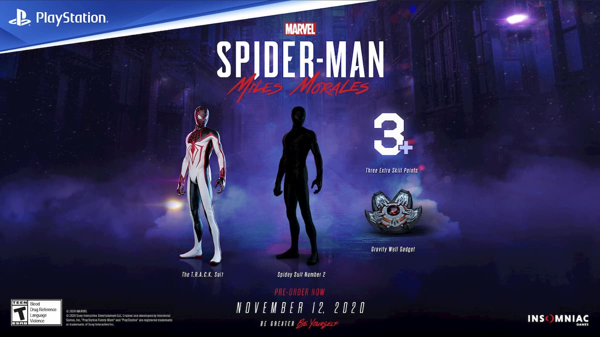  Spider-Man Miles Morales pre-order bonus suits will be “earnable” through gameplay 