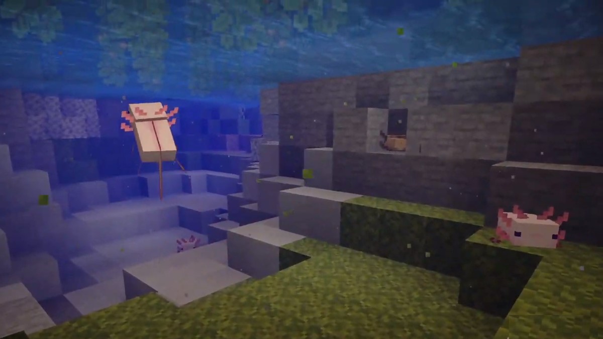  How to find and acquire Axolotl in the Minecraft Caves & Cliffs update 