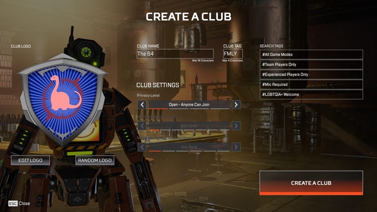 Creating a Club