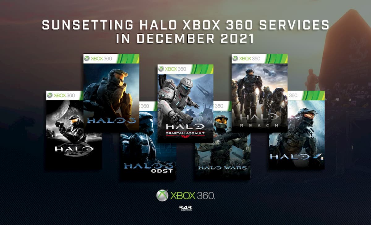  Halo Xbox 360 games are going offline in December 2021 