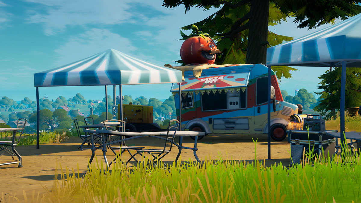  Where to Ignite and Dance at a Tomato Shrine near Pizza Pit or Pizza Food Truck in Fortnite 