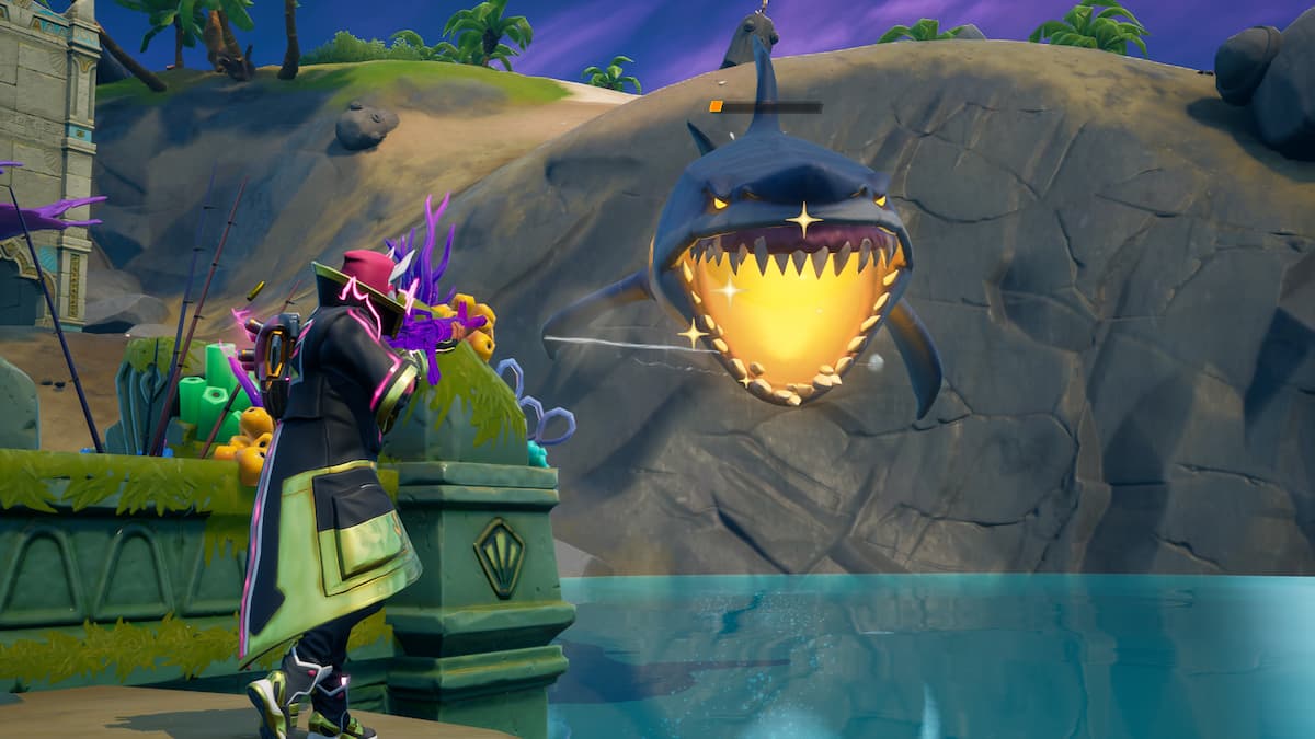  Where to deal damage to a loot shark in Fortnite Chapter 2 Season 5 