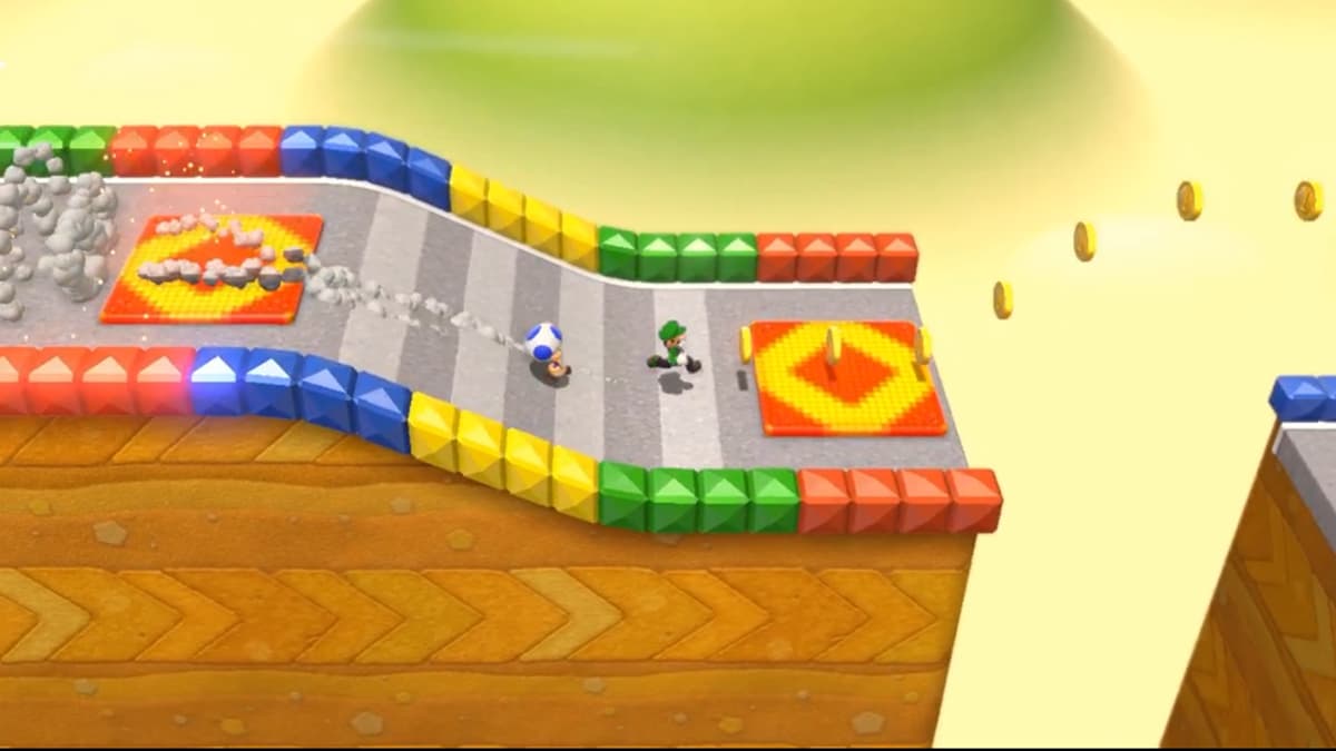  The three green star locations for World 3-6, Mount Must Dash in Super Mario 3D World + Bowser’s Fury 