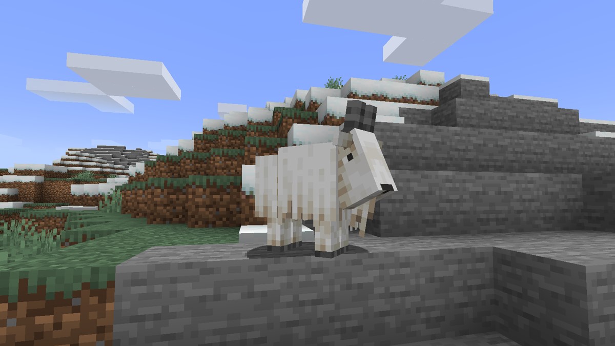 Goat in Mountain Biome