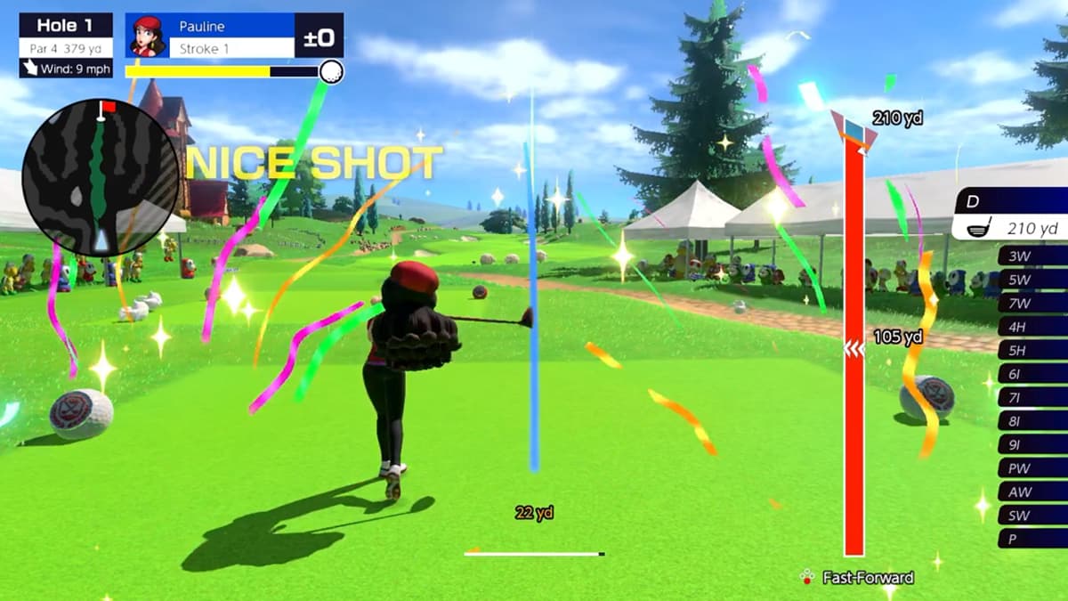  How to curve your shot in Mario Golf: Super Rush 