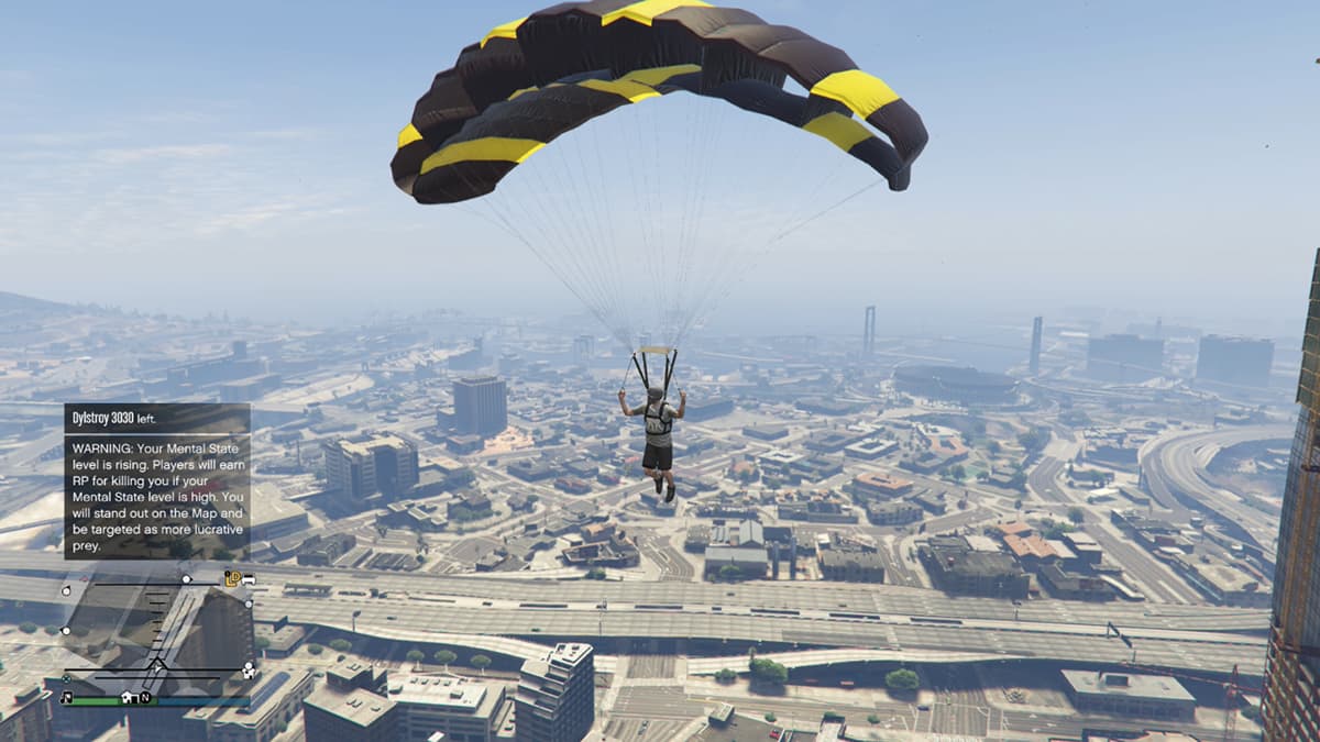  How to get a parachute in Grand Theft Auto V 