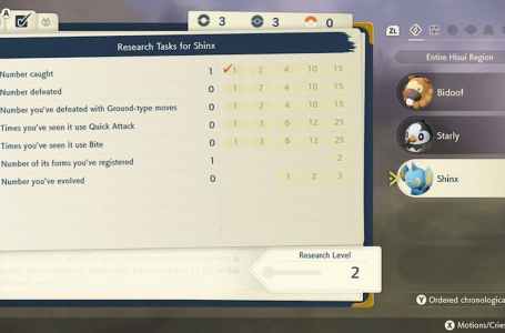  How to check your research tasks in Pokémon Legends: Arceus 