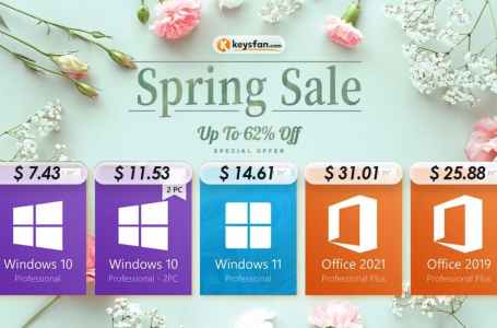  Top deals on Windows OS, Microsoft Office during Keysfan Spring Sale 