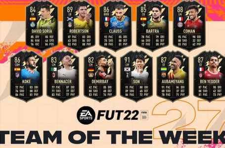  The FIFA 22 Ultimate Team ToTW: Week 27 (March 23) 