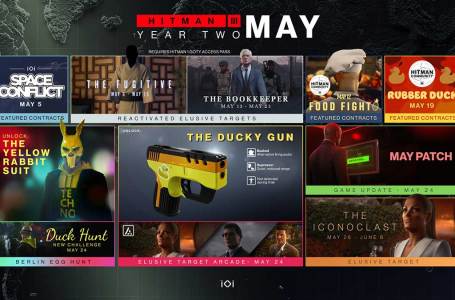  Hitman 3 Year Two May roadmap – New Elusive Target Arcade missions, The Ducky Gun, and The Yellow Rabbit Suit 