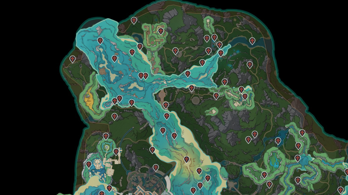 Genshin Impact Fontaine map