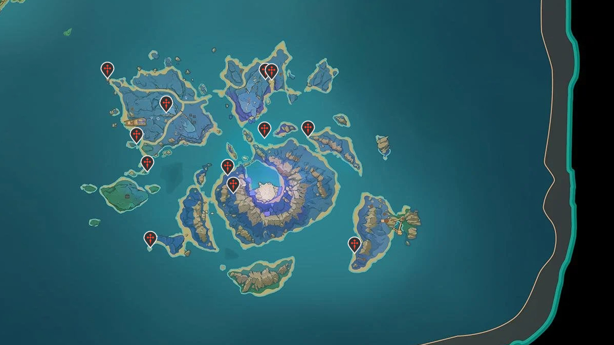 Genshin Impact Inazuma map