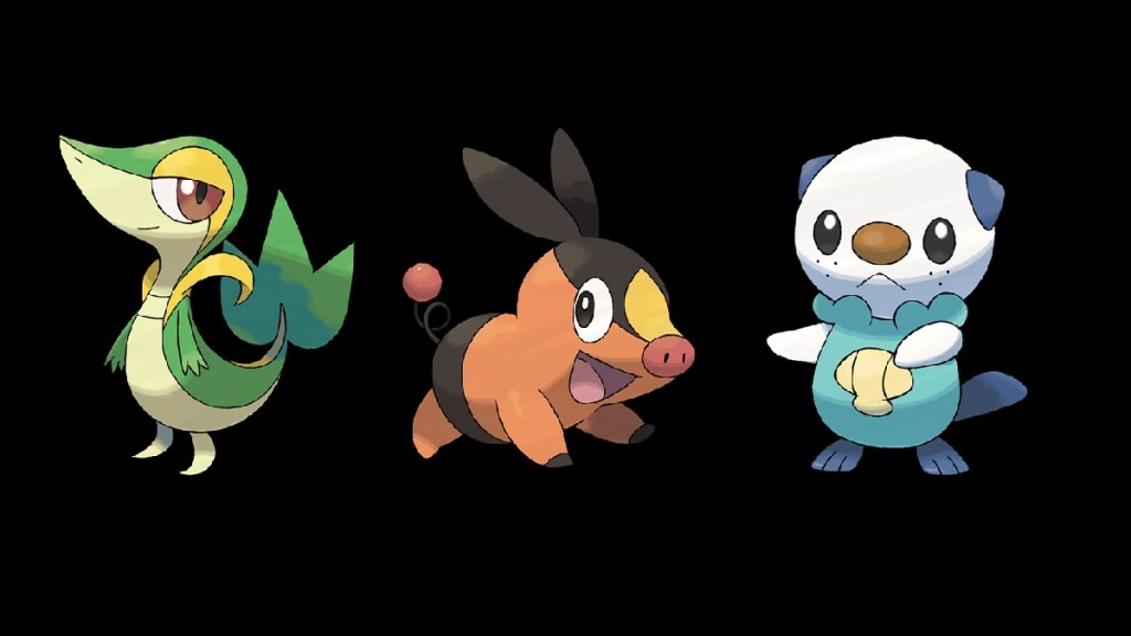 Pokémon Black and White starters