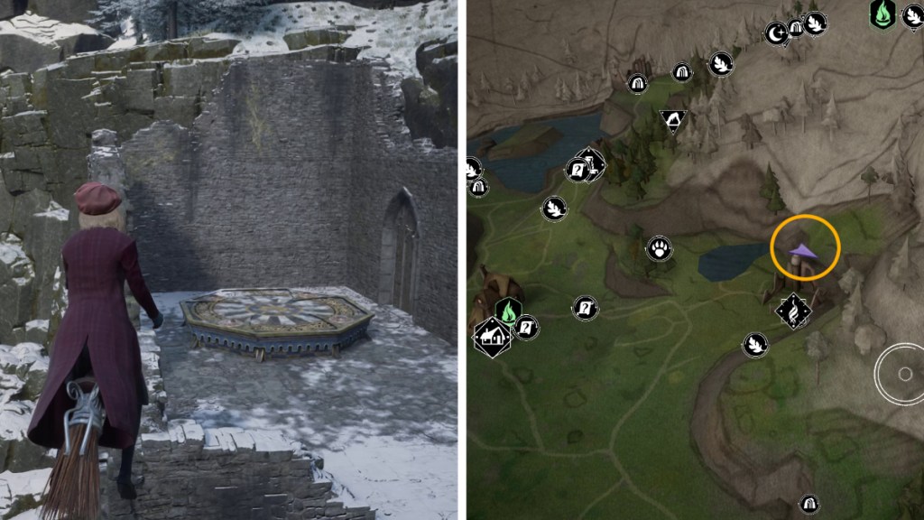 Feldcroft Landing Platform Map Location in Hogwarts Legacy