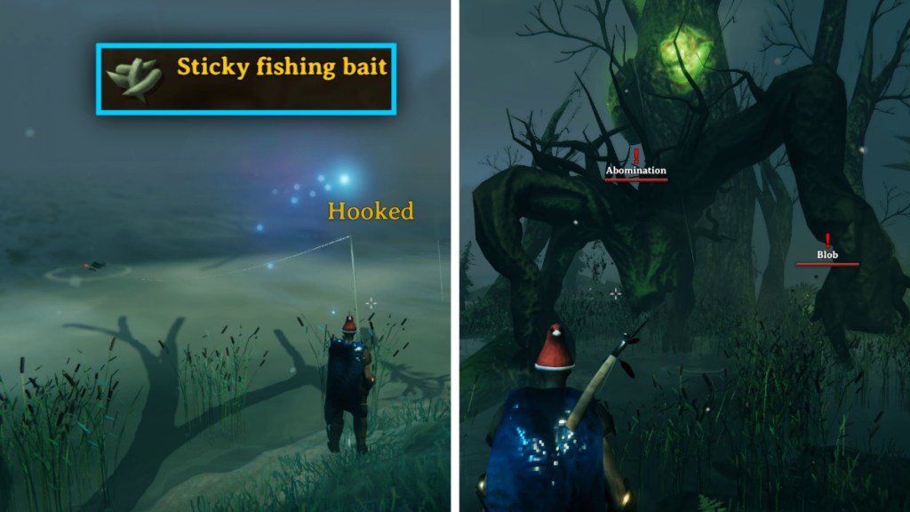 Fighting Abominations to Make Sticky Fishing Bait in Valheim