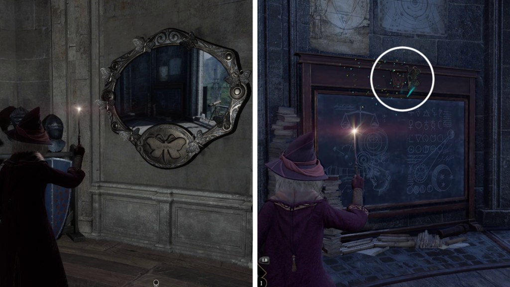 Moth Mirror Location 11 in Hogwarts Legacy