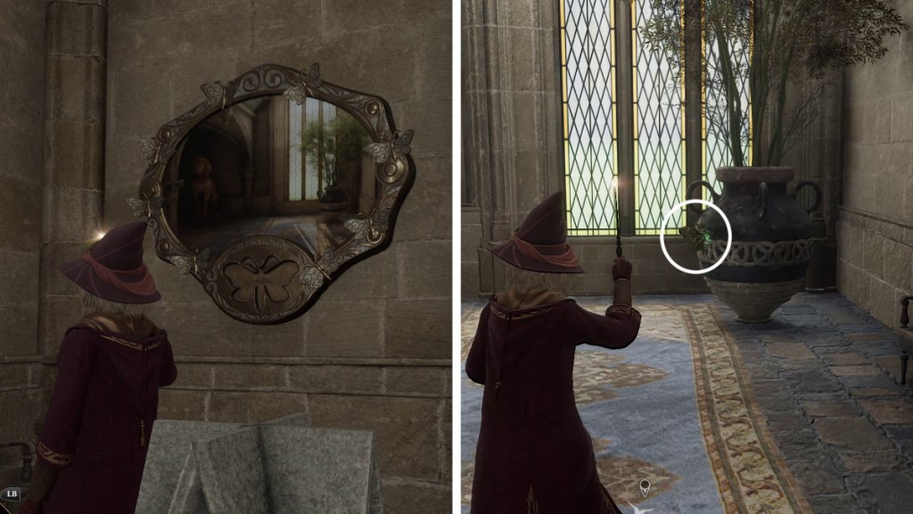 Moth Mirror Location 13 in Hogwarts Legacy