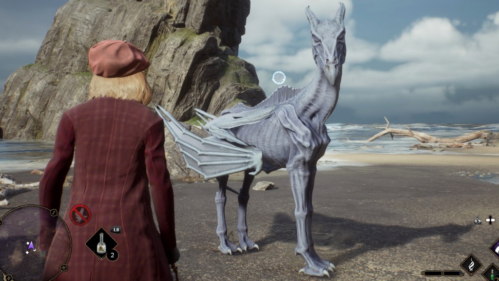 Shiny Thestral in Hogwarts Legacy