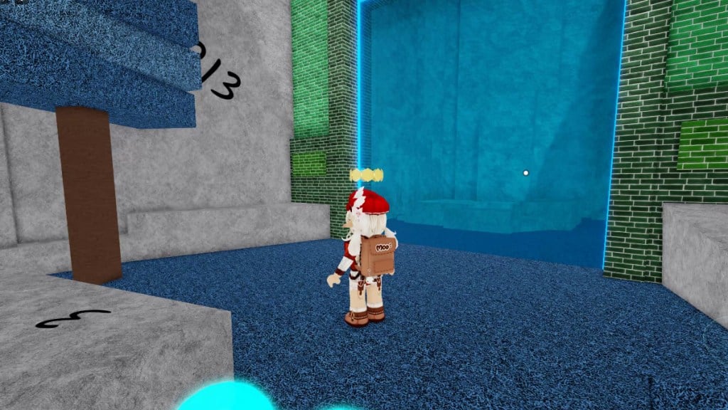 Standing next to the Foliage Dungeon Gate to the Sunlight Marker in Find the Markers Roblox