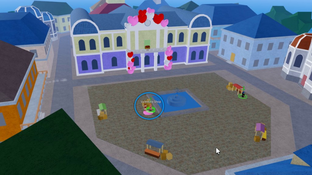 Valentine Shop Location in Blox Fruits