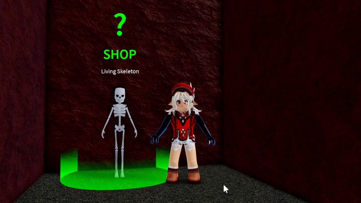 Visiting the Living Skeleton to Buy the Soul Cane Sword in Roblox Blox Fruits