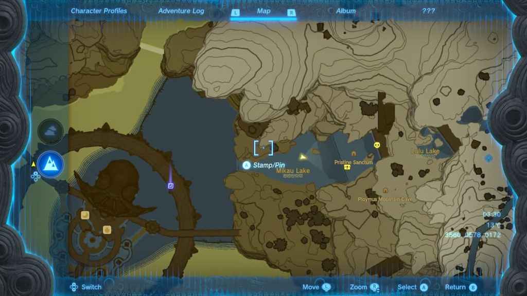 The Legend of Zelda Tears of the Kingdom King Dorephan map