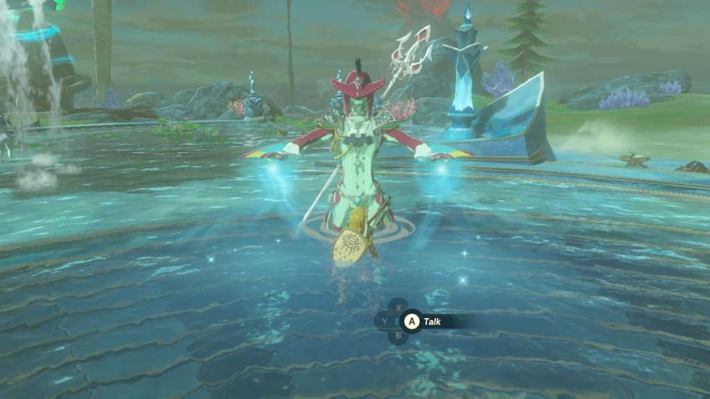 Sidon in Mipha Court in The Legend of Zelda Tears of the Kingdom