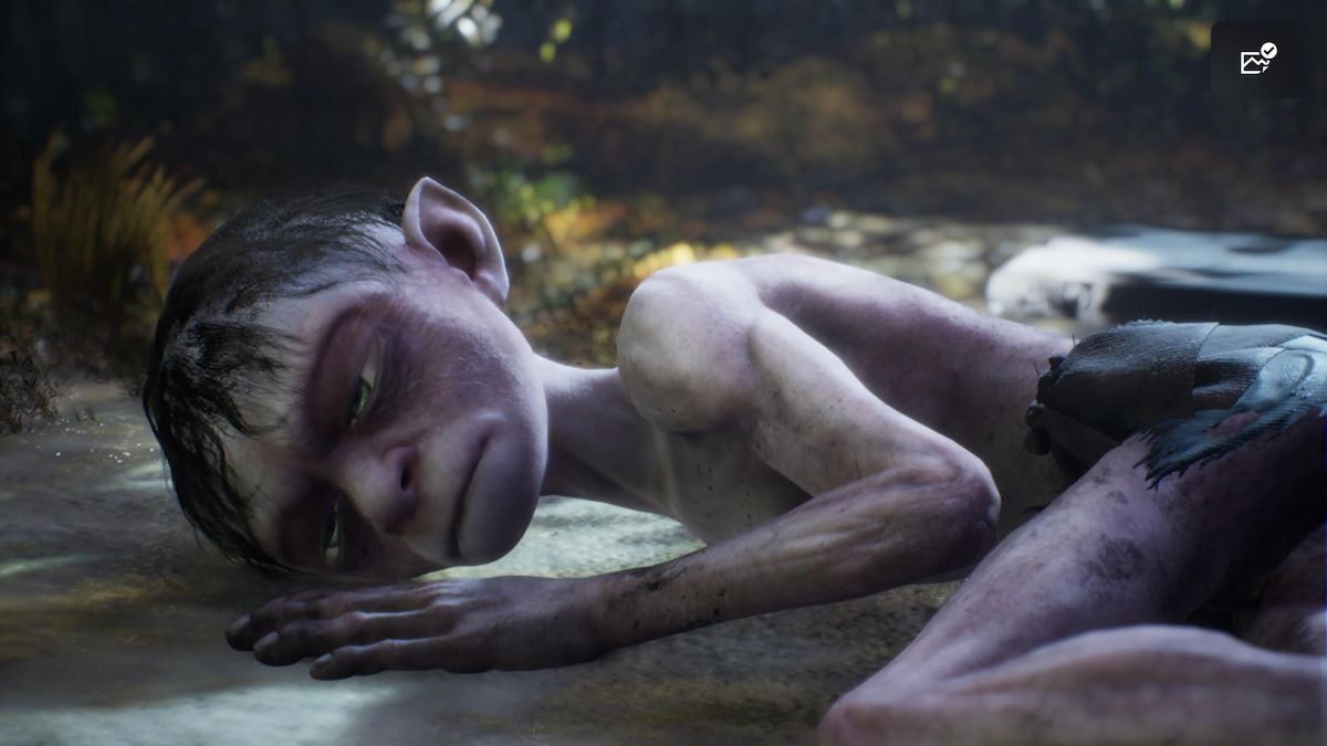 Gollum lying on the floor