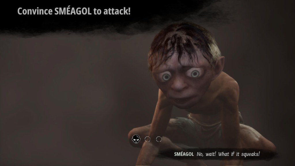 Gollum Smeagol decision time