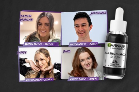  Clean up your skin with Garnier and your favourite streamers 