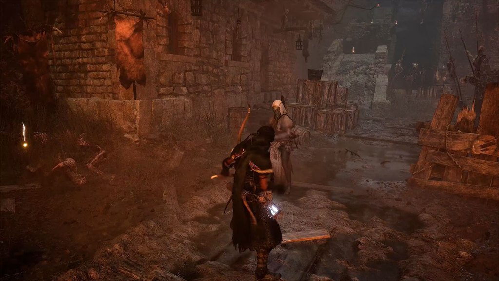 Screenshot of two players standing next to each other in Lords of the Fallen