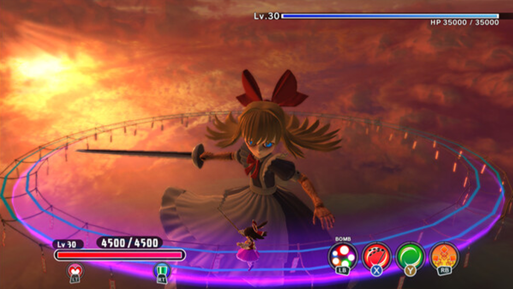 touhou new world boss fight