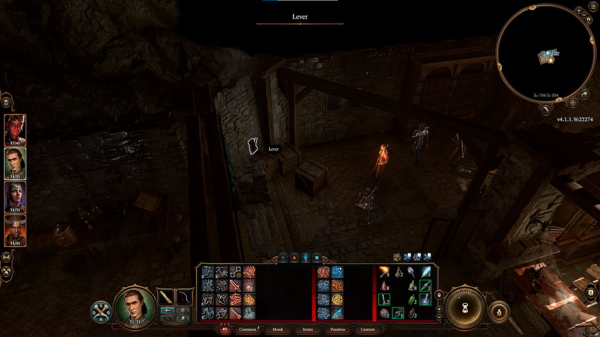 Baldur S Gate 3 How To Open The Bookcase In The Basement In Blighted   Basement Door Lever Location In Baldurs Gate 3 