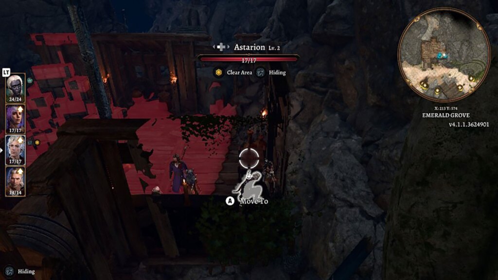 BG3 screenshot of astarion stealing treasure at the emerald grove
