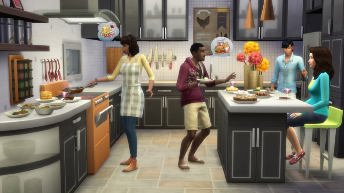 The Sims 4 Cooking Scene