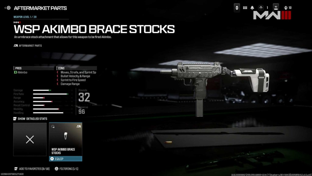 WSP Swarmwith SMGs are an akimbo option thanks to the new conversion kit system. 