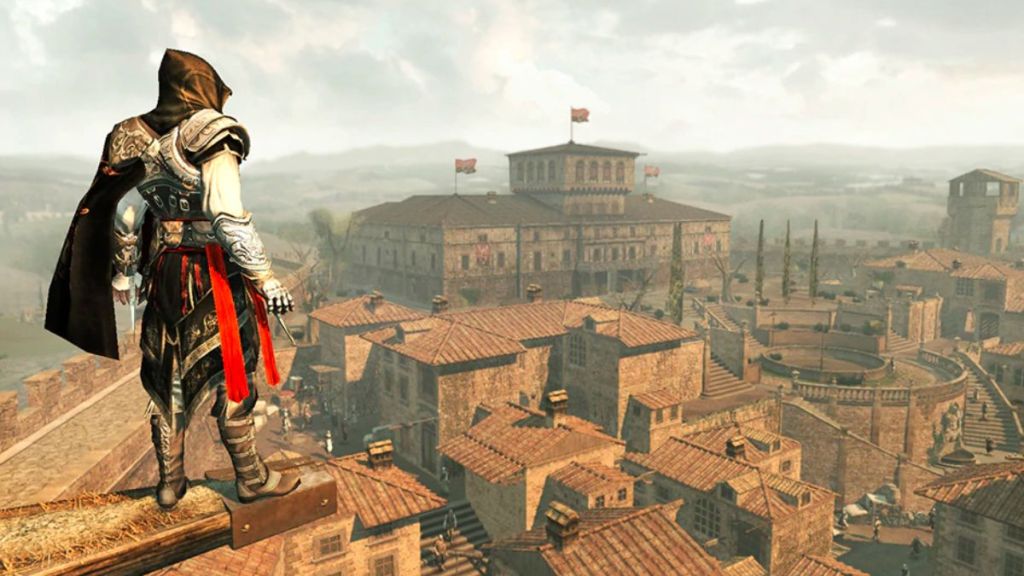 ezio on rooftops