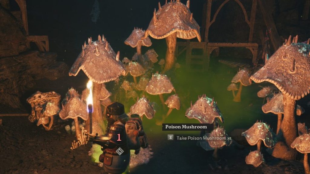 LotR: Return to Moria poisonous mushroom