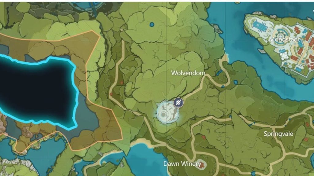 Genshin Impact Wolvendom Map