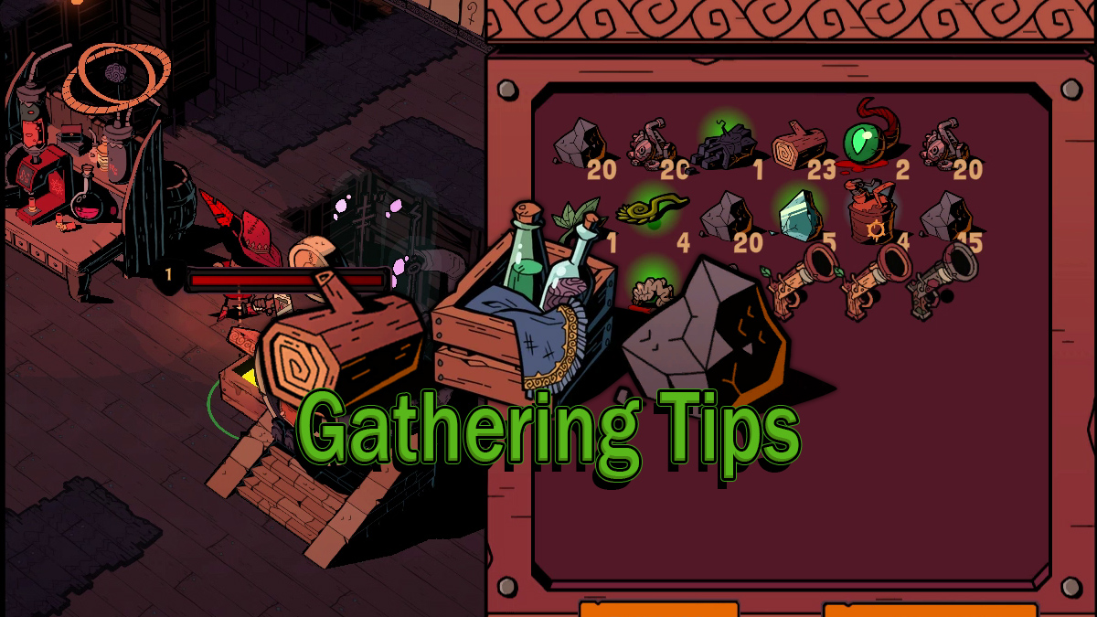 Gathering and resources Gathering Tips wizard with a gun